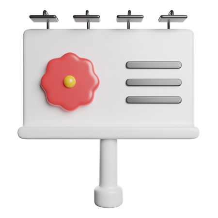Billboard  3D Icon