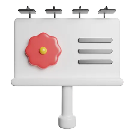 Billboard  3D Icon