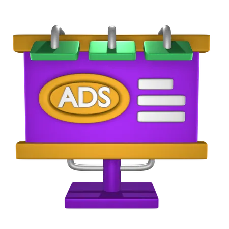 Billboard  3D Icon