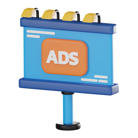 Billboard Ads  3D Icon