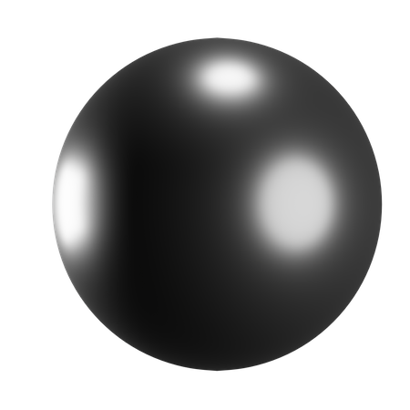 Boule blanche  3D Icon