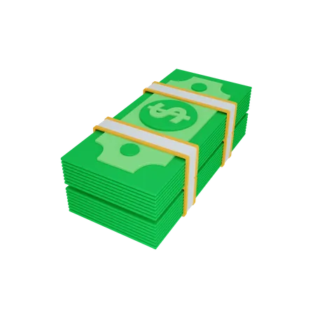 Billet de banque  3D Illustration