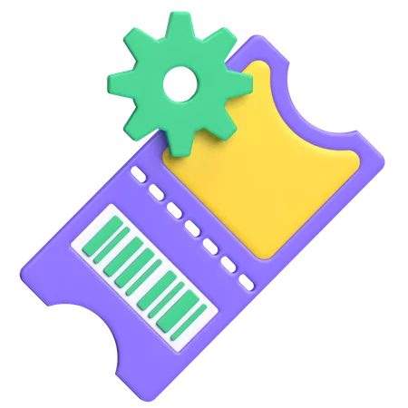 Billet avec équipement  3D Icon