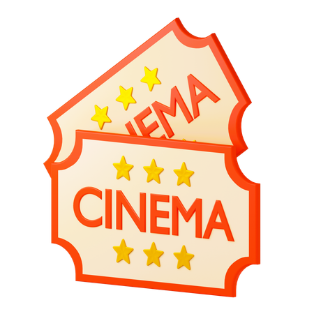 Billet de cinéma  3D Icon