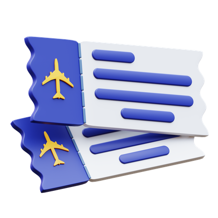 Billet d'avion  3D Icon