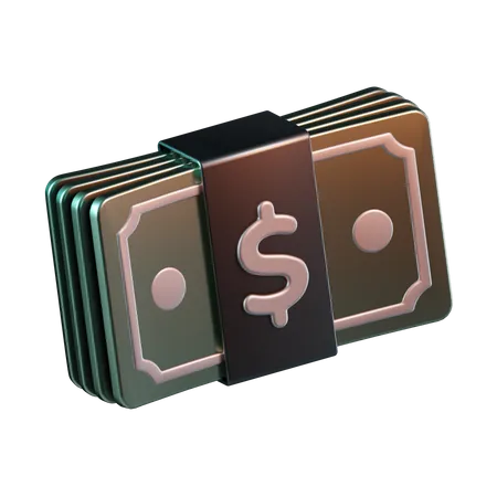 Billet de banque  3D Icon