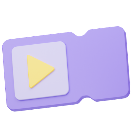 Billet de cinéma  3D Icon