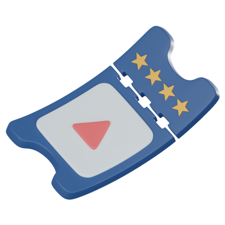 Billet de cinéma  3D Icon