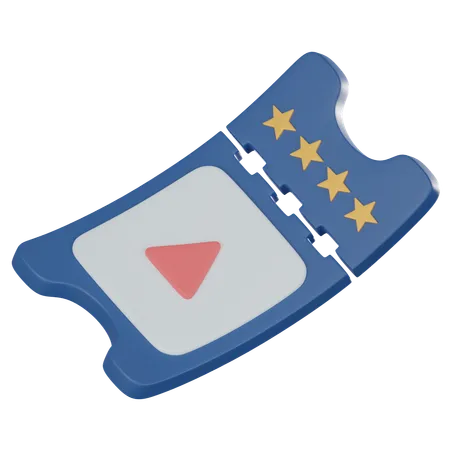 Billet de cinéma  3D Icon