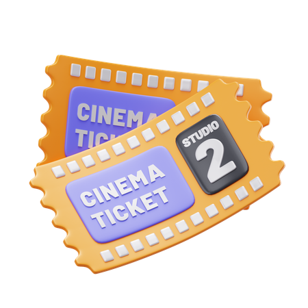 Billet de cinéma  3D Icon