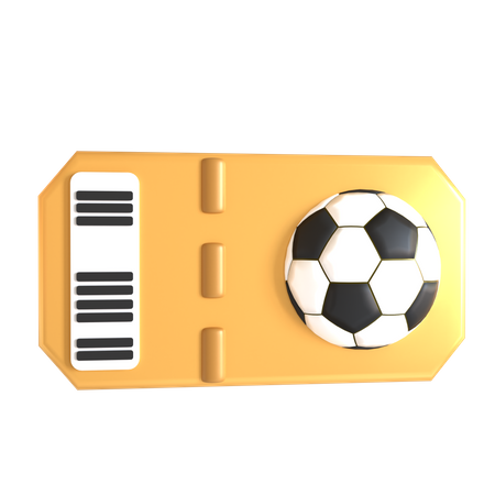 Billet de football  3D Icon