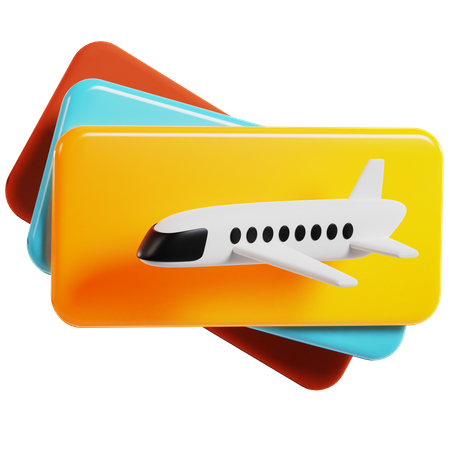 Billet de voyage  3D Icon