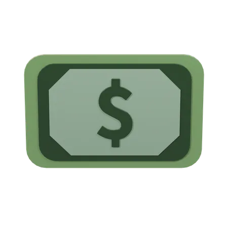 Argent en dollars  3D Icon