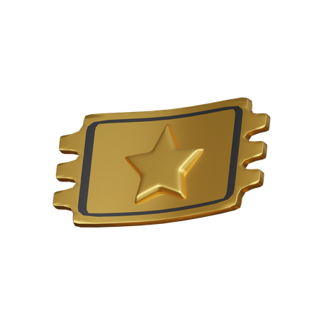 Billet d'or  3D Icon