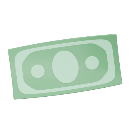 Billet d'un dollar  3D Icon