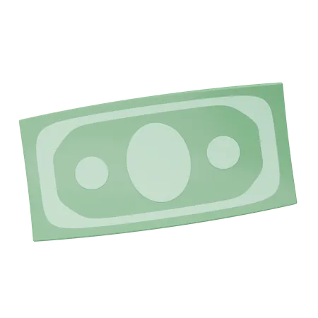 Billet d'un dollar  3D Icon