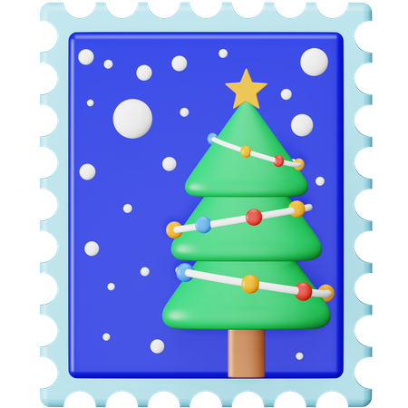 Billet postal de Noël  3D Icon