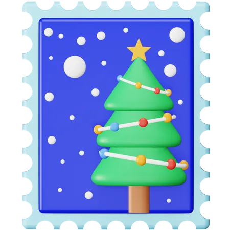 Billet postal de Noël  3D Icon