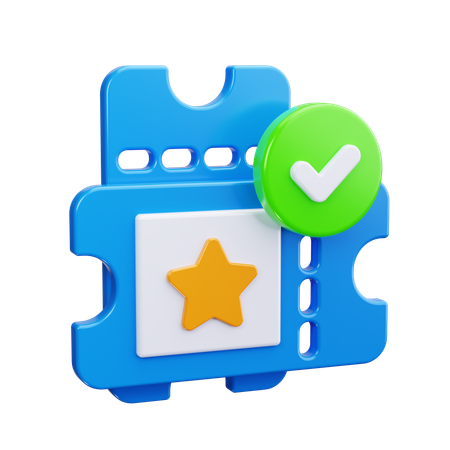 Billet VIP  3D Icon