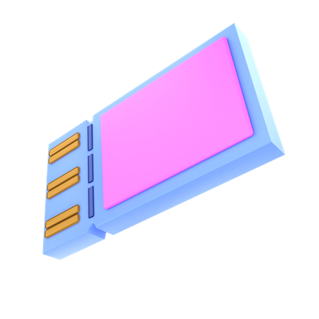 Boleto  3D Icon