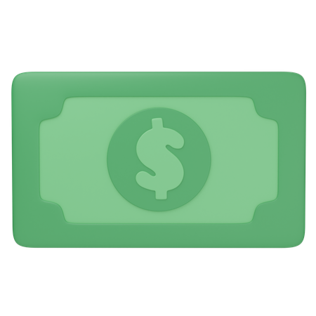 Billete de banco  3D Icon