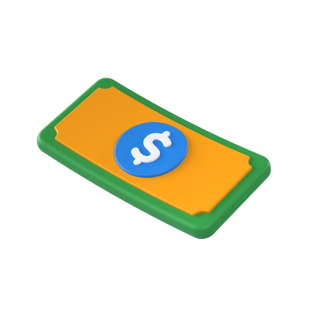 Billete de banco  3D Icon