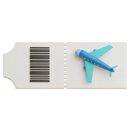 Billete de avión  3D Icon