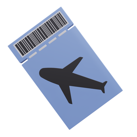 Billete de avión  3D Icon