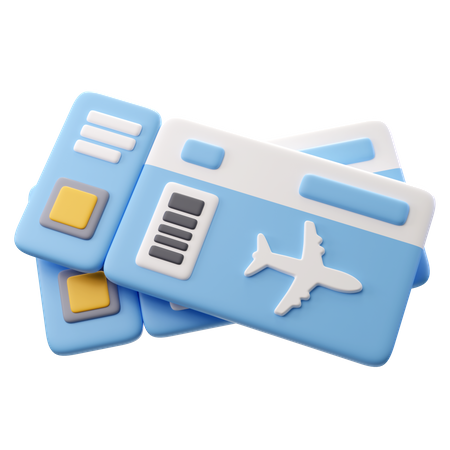Billete de avión  3D Icon