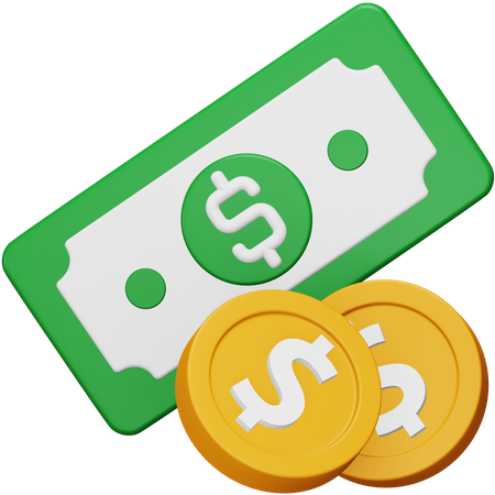 Billete de banco  3D Icon