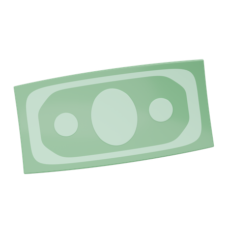 Billete de un dolar  3D Icon