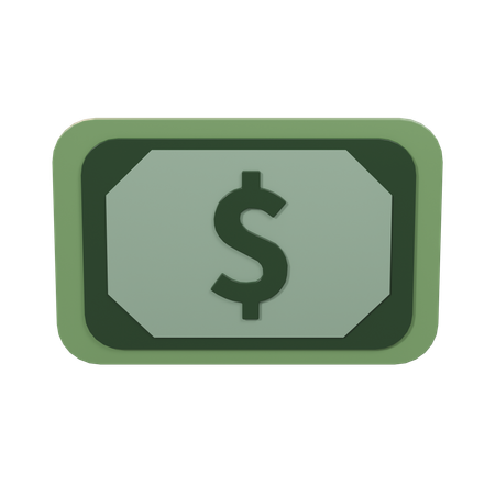 Dinero en dólares  3D Icon