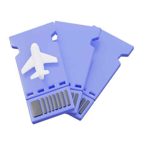 Boleto de viaje  3D Icon