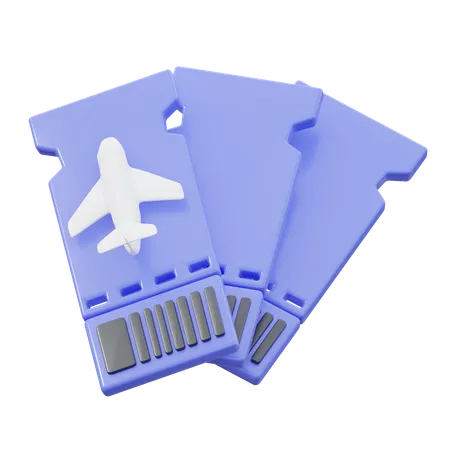 Boleto de viaje  3D Icon