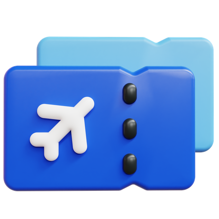 Boleto de viaje  3D Icon