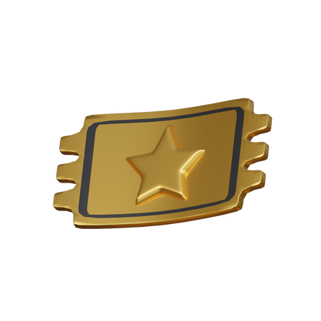 Billete de oro  3D Icon