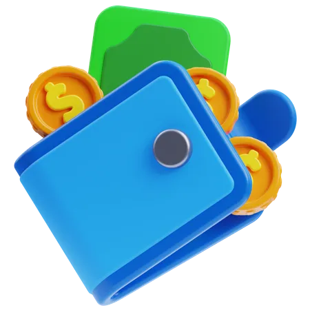 Billetera  3D Icon