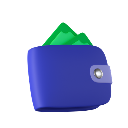 Billetera  3D Icon