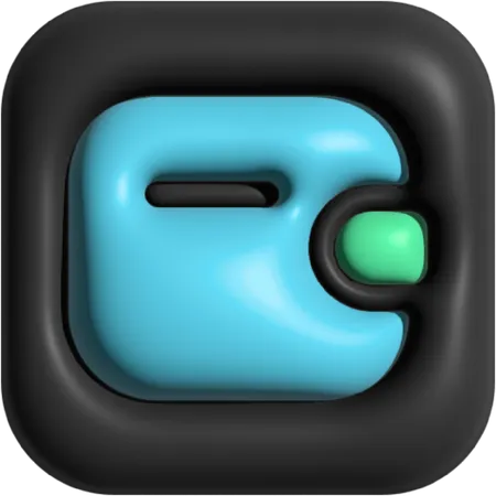 Billetera  3D Icon