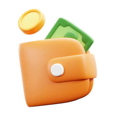 Billetera  3D Icon