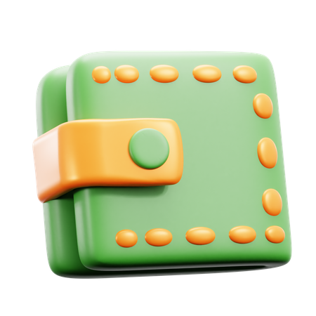 Billetera  3D Icon