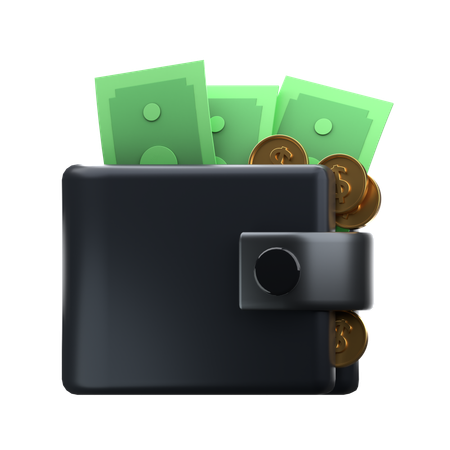 Billetera  3D Icon