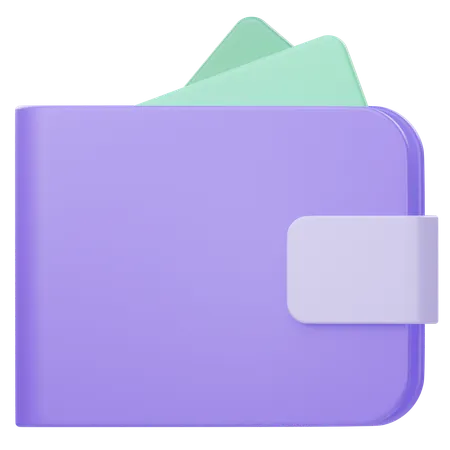 Billetera  3D Icon