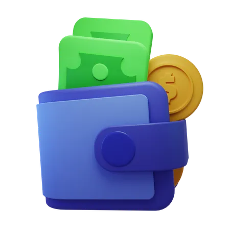 Billetera  3D Icon