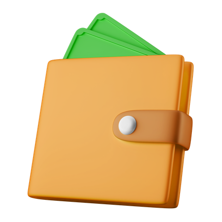 Billetera  3D Icon