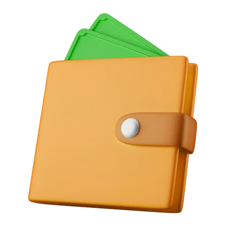 Billetera  3D Icon