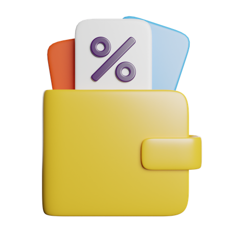 Billetera  3D Icon