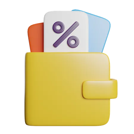 Billetera  3D Icon