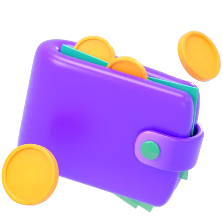 Billetera  3D Icon