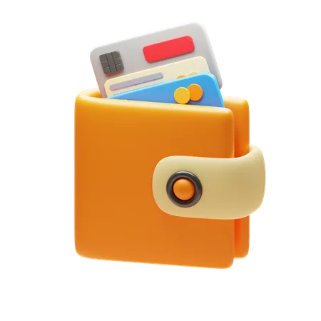 Billetera  3D Icon